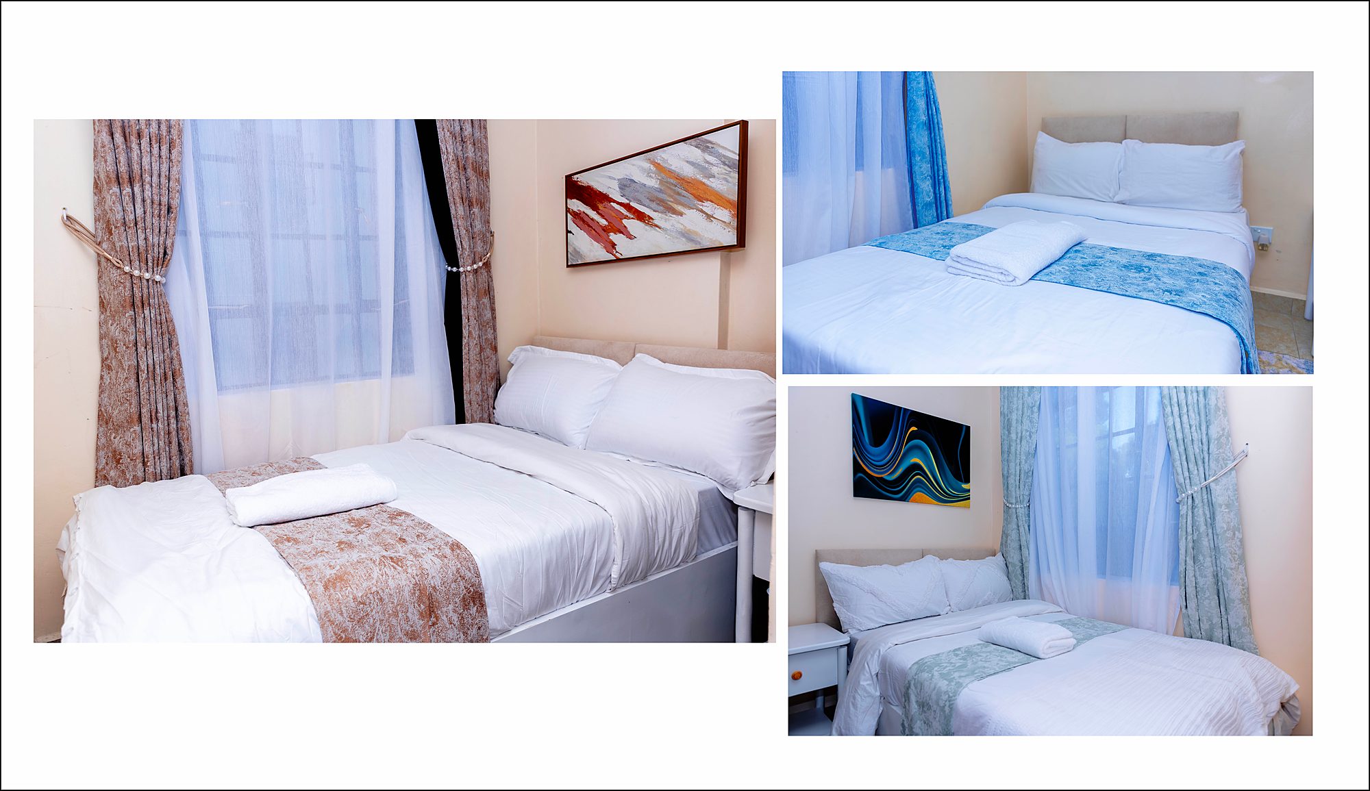 Guest bedrooms collage